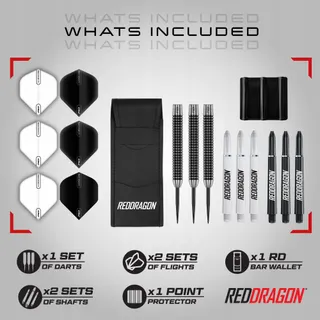 RED DRAGON Pegasus Steeltip Wolfraam Dartset 21-30g — miniatuur 2