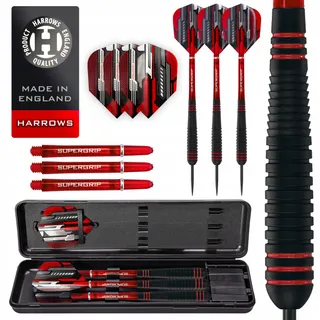 ACE Rubberen Zwarte Dartset Staal met Etui 20g 22g 24g 26g — miniatuur 2
