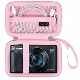 CANBOC Cameratas Canon PowerShot SX740 SX730 SX720 SX620 G7X Roze — miniatuur 1
