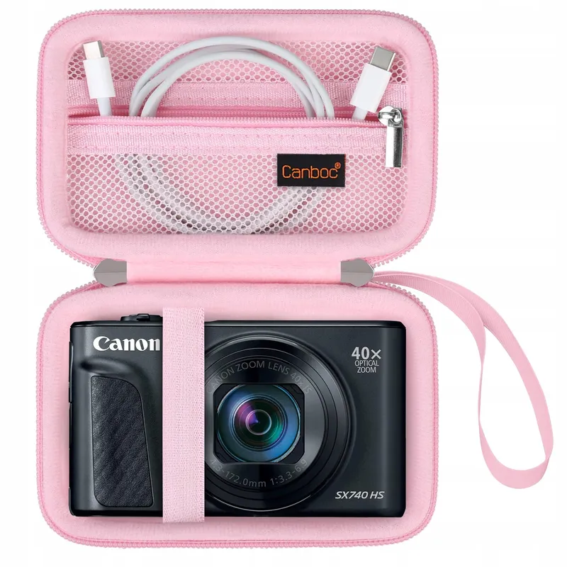 CANBOC Cameratas Canon PowerShot SX740 SX730 SX720 SX620 G7X Roze — foto 1
