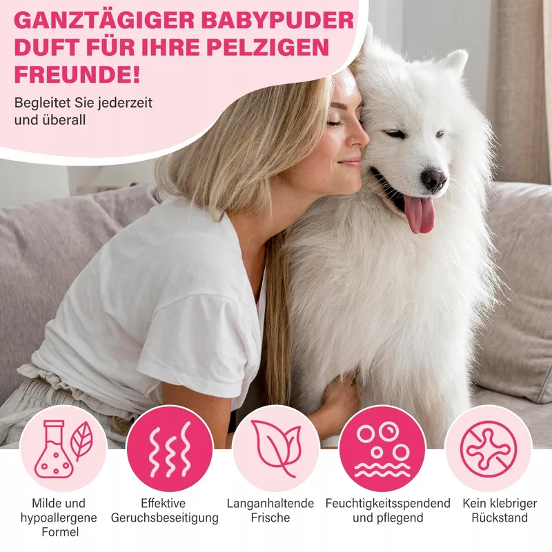 GJYC Hondenparfumspray Babypoeder Geur Lange Deodorant — foto 2
