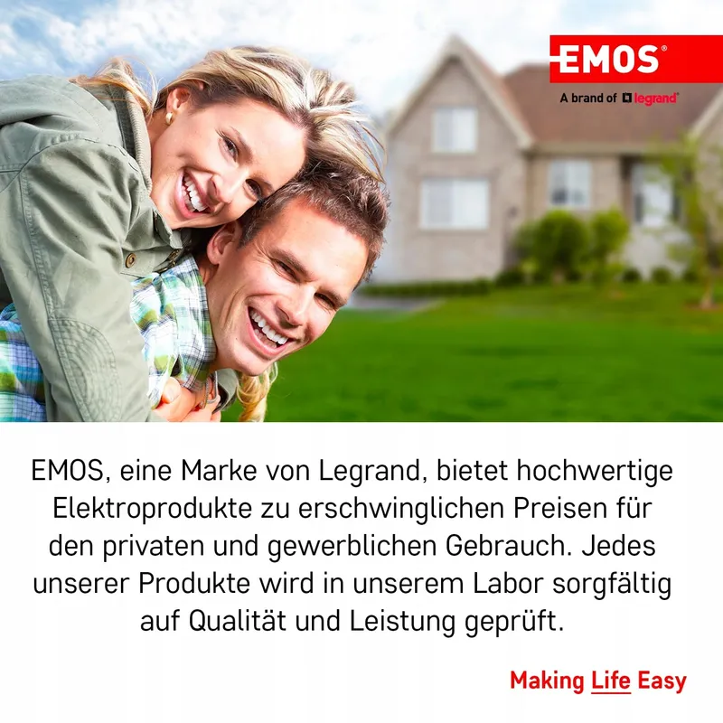 EMOS Kabelhaspel 25m 3 Stopcontacten Waterdicht Buiten Camping — foto 7