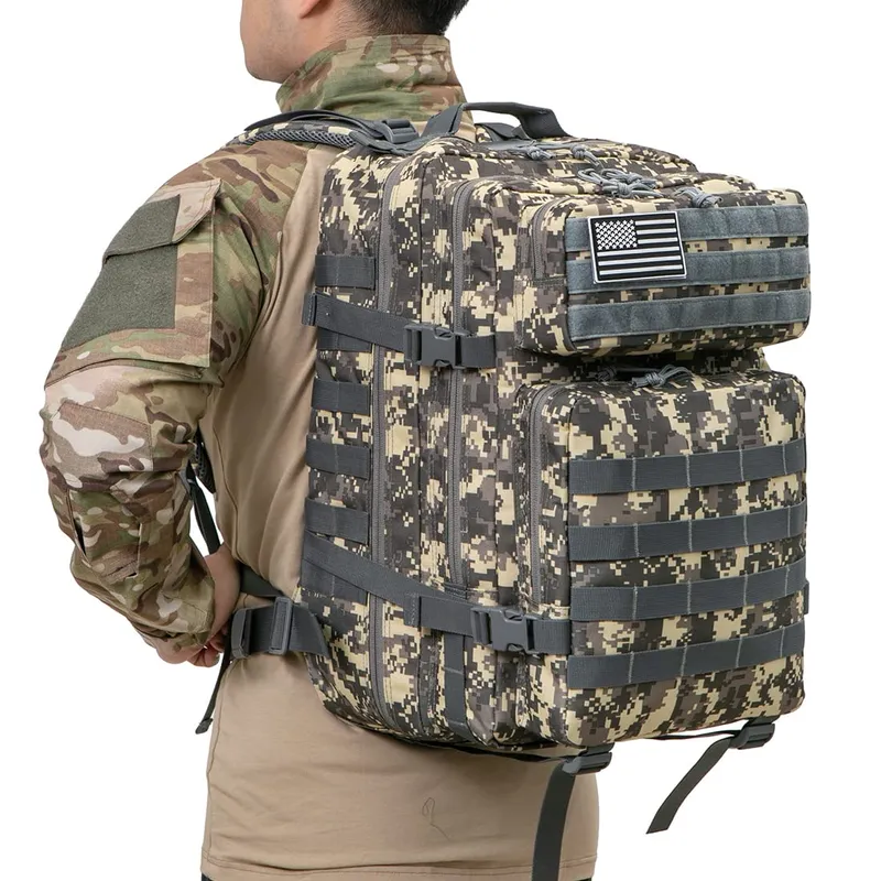 QT&QY Tactische Rugzak 45L Militair MOLLE Wandelen Trekking β foto 4