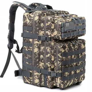 QT&QY Tactische Rugzak 45L Militair MOLLE Wandelen Trekking — miniatuur 1