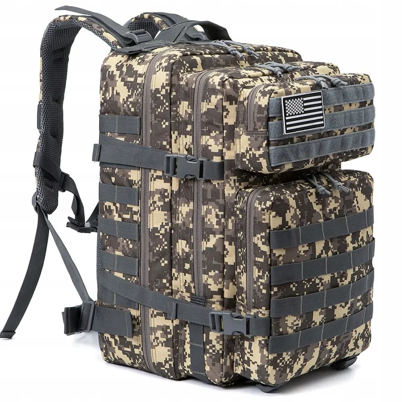 QT&QY Tactische Rugzak 45L Militair MOLLE Wandelen Trekking β foto 1