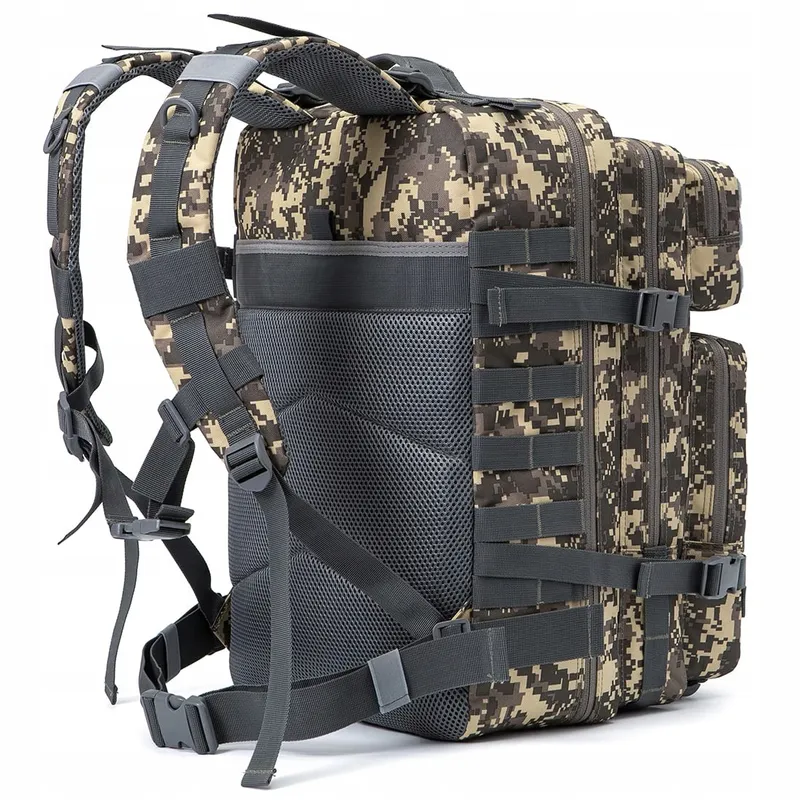 QT&QY Tactische Rugzak 45L Militair MOLLE Wandelen Trekking β foto 3