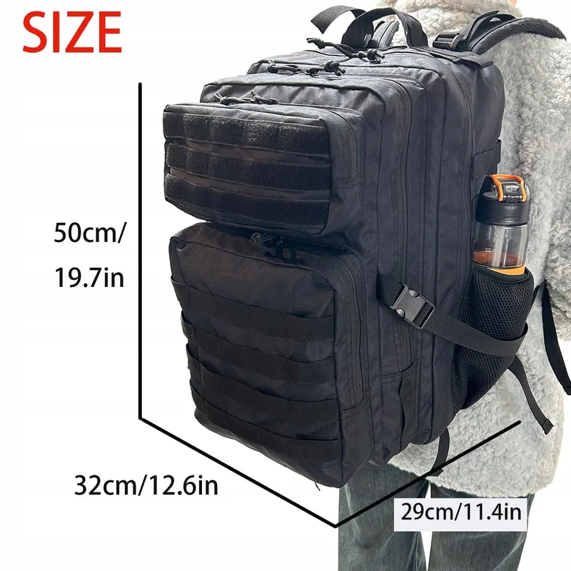 CINGHI LUSSO Tactische Rugzak 45L Outdoor Survival Camping Wandelen — foto 2
