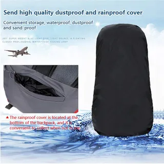BSEASH Wandelrugzak 60L Waterdicht met Regenhoes Outdoor — miniatuur 6