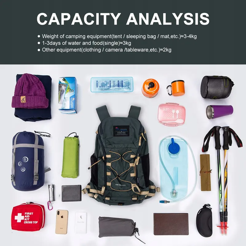 MOUNTAINTOP Wandelrugzak 35L Licht Unisex Voor Wandelen Camping — foto 4