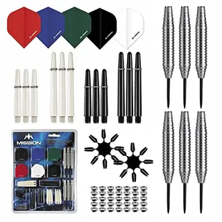 MISSION DARTS Dartset 90-delig Stalen Punten 24g Barrels — miniatuur 1