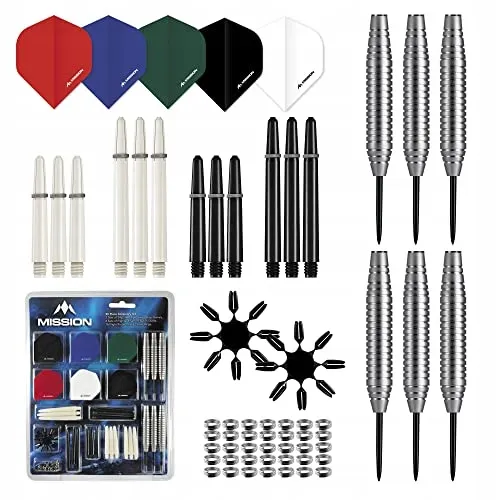 MISSION DARTS Dartset 90-delig Stalen Punten 24g Barrels — foto 1