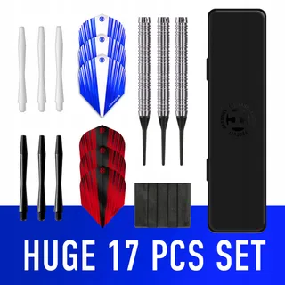 HARROWS Caliber Soft Tip Dartset Wolfraam 18g 16-delig — miniatuur 2