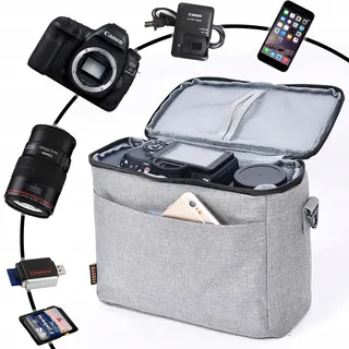 FOSOTO Cameratas DSLR Accessoires Grijs Nikon — miniatuur 2