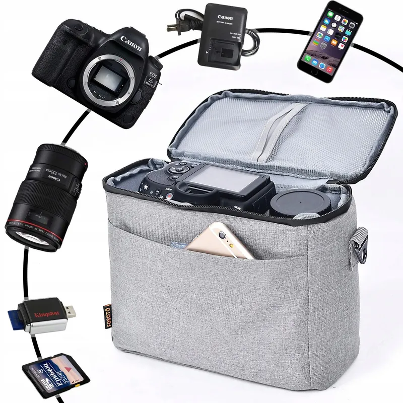 FOSOTO Cameratas DSLR Accessoires Grijs Nikon — foto 2
