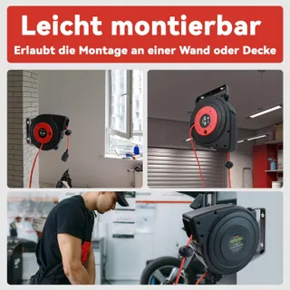 ULTRA EXPLORER Kabelhaspel 15m+2m 2300W Wandmontage — miniatuur 6