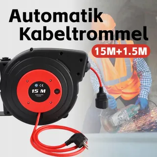ULTRA EXPLORER Kabelhaspel 15m+2m 2300W Wandmontage — miniatuur 2