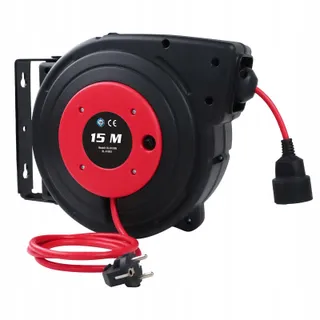 ULTRA EXPLORER Kabelhaspel 15m+2m 2300W Wandmontage — miniatuur 1