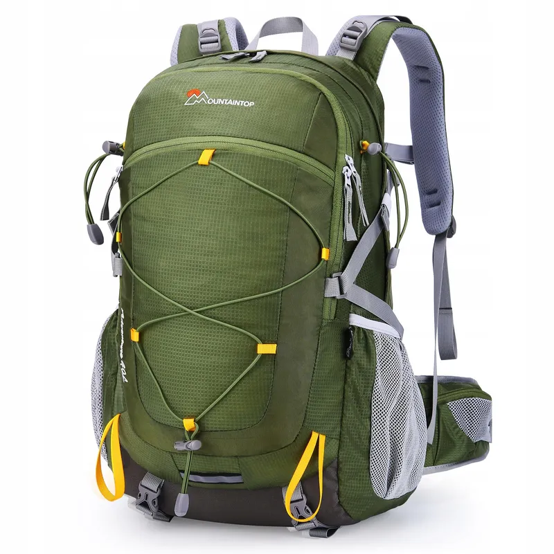 MOUNTAINTOP Wandelrugzak 40L Unisex Trekking Regenhoes Groen — foto 1