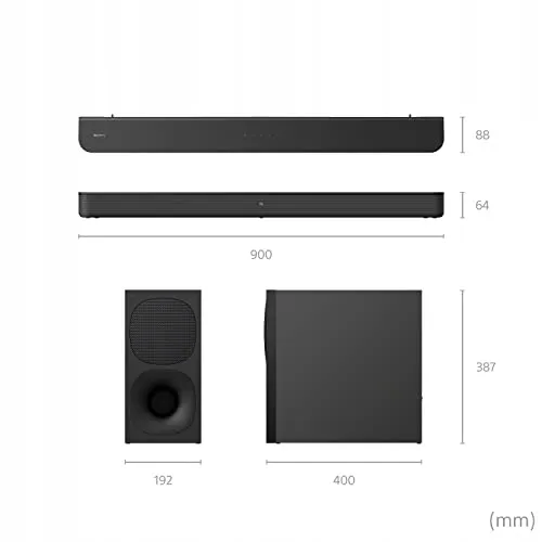 SONY HT-S400 Soundbar 2.1 330W Subwoofer Bluetooth Dolby — foto 3