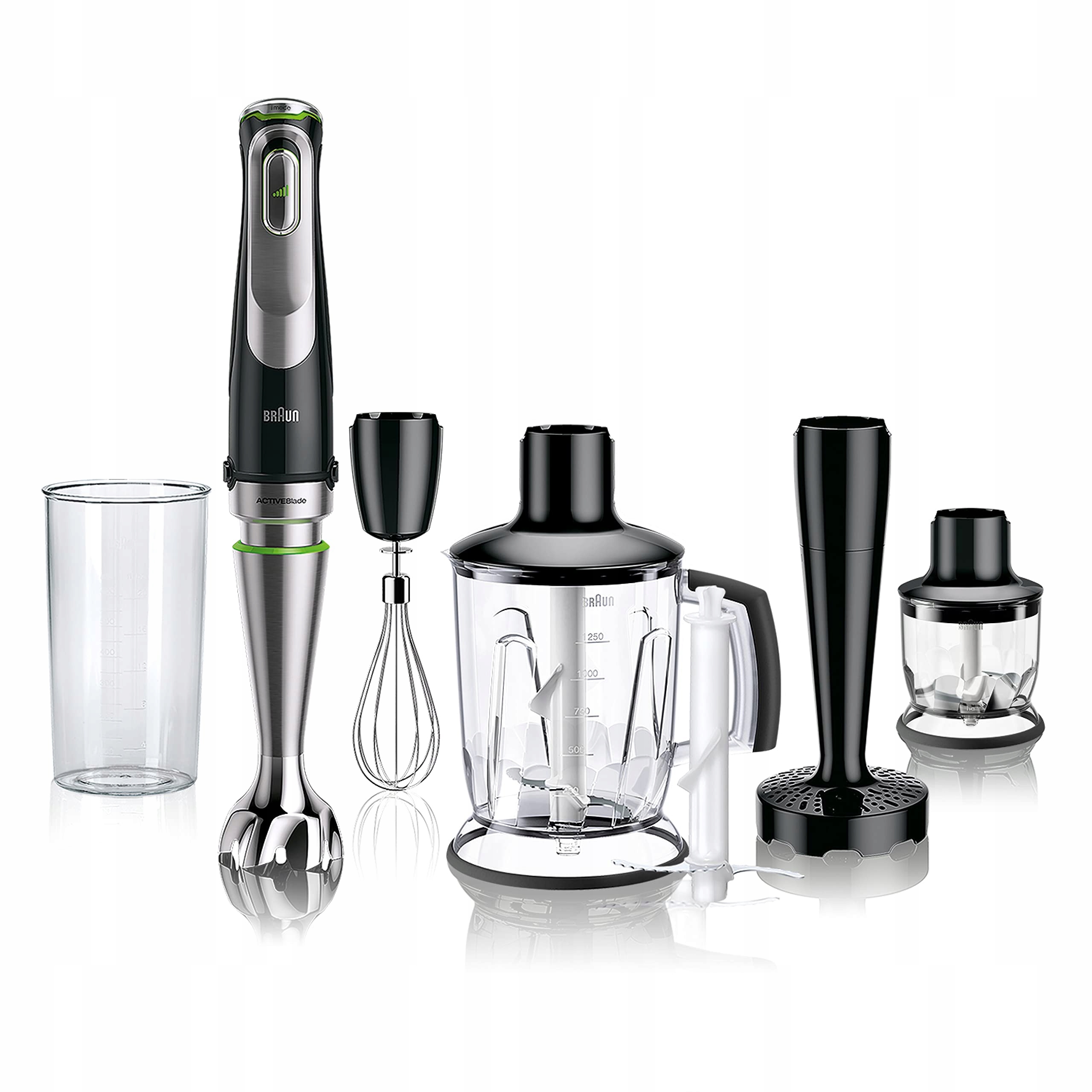 BRAUN MultiQuick 9 MQ 9147X Staafmixer 5-in-1 1200W Zwart RVS