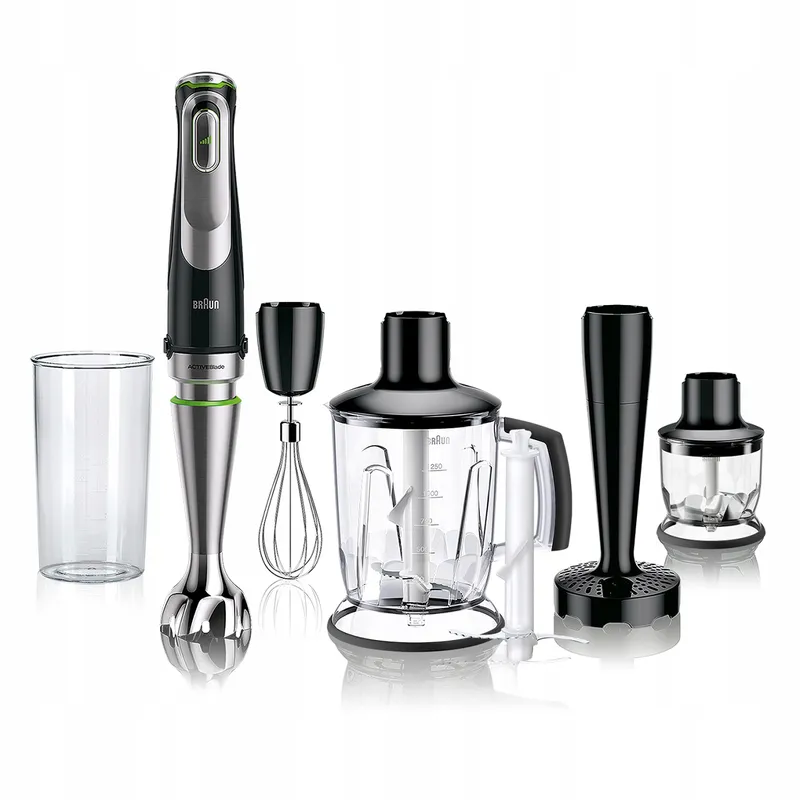 BRAUN MultiQuick 9 MQ 9147X Staafmixer 5-in-1 1200W Zwart RVS — foto 1
