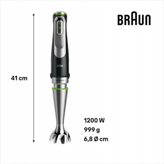BRAUN MultiQuick 9 MQ 9147X Staafmixer 5-in-1 1200W Zwart RVS — miniatuur 3