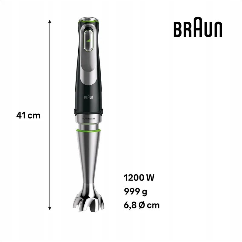 BRAUN MultiQuick 9 MQ 9147X Staafmixer 5-in-1 1200W Zwart RVS — foto 3