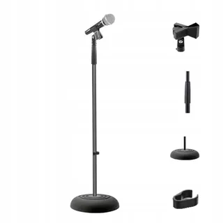PYLE Microfoonstandaard Verstelbaar 0,85m tot 1,52m Stevige Voet — miniatuur 1
