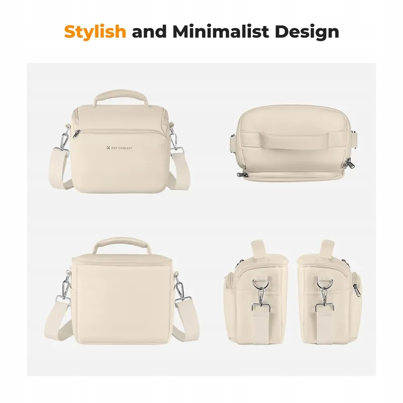 K&F CONCEPT Camera Sling Bag Schoudertas Voor Fotografen Beige — foto 8