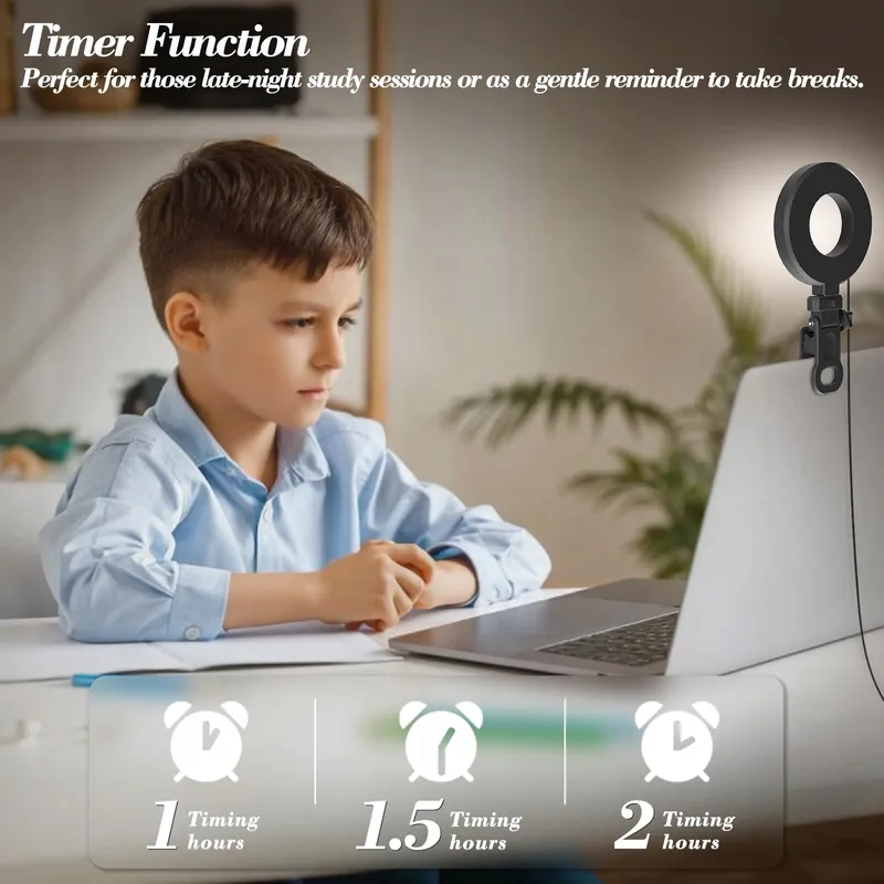 MOJIMDO LED Ringlicht Voor Telefoon Laptop Selfie Videobellen Make-up — foto 6