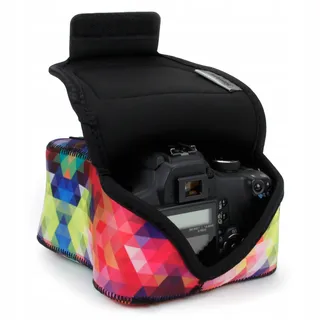 USA GEAR DSLR Cameratas Neopreen Voor Nikon Canon Pentax Geometrisch — miniatuur 1