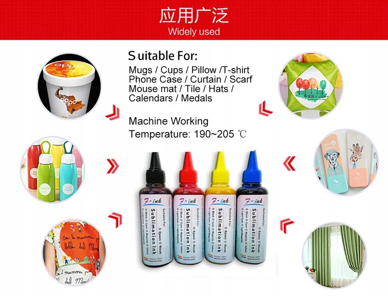 Sublimatie-inktset 400ml voor 16 16XL Mokken Borden Shirts — foto 6
