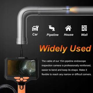 UIIVZEY Inspectiecamera 15m 5 Inch Scherm HD Waterdicht 64GB — miniatuur 3