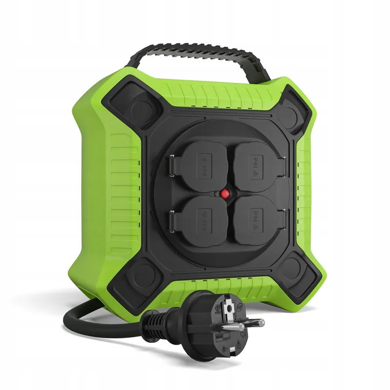 MUTECPOWER Kabelhaspel 10m Buiten IP44 4 Stopcontacten — foto 1