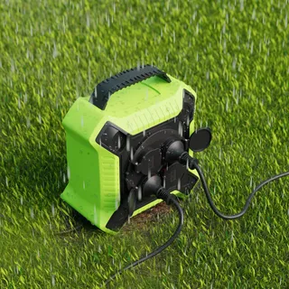 MUTECPOWER Kabelhaspel 10m Buiten IP44 4 Stopcontacten — miniatuur 5