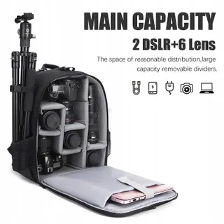 CADEN Waterdichte Camerarugzak DSLR SLR Sony Canon Nikon — miniatuur 2