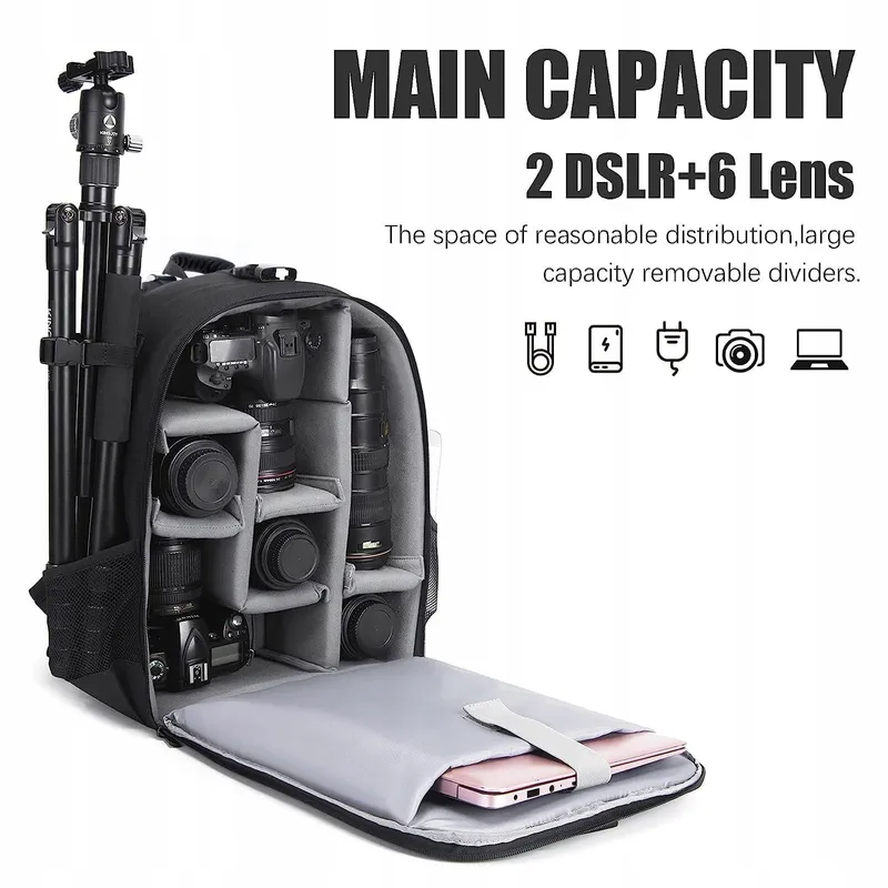 CADEN Waterdichte Camerarugzak DSLR SLR Sony Canon Nikon — foto 2
