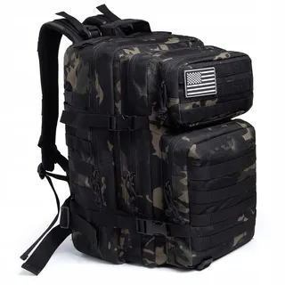 QT&QY Tactische Militaire Rugzak 45L Molle Trekking 3 Dagen — miniatuur 1