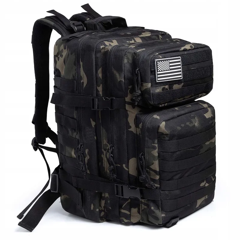 QT&QY Tactische Militaire Rugzak 45L Molle Trekking 3 Dagen — foto 1