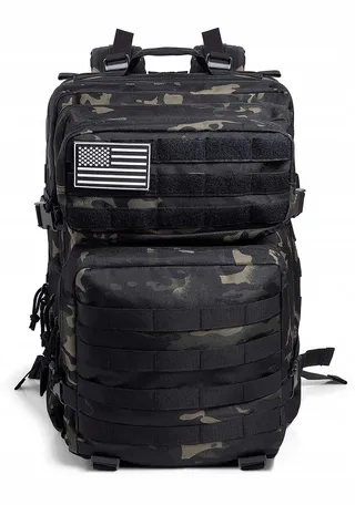 QT&QY Tactische Militaire Rugzak 45L Molle Trekking 3 Dagen — miniatuur 2