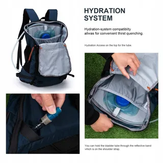 MOUNTAINTOP Wandelrugzak 35L Licht Trekking Regenhoes — miniatuur 7