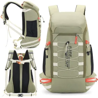 BSEASH Wandelrugzak 40L Waterdicht Groen Wandelen Camping — miniatuur 2