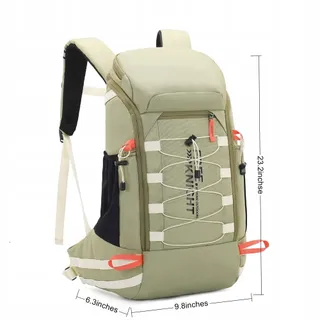 BSEASH Wandelrugzak 40L Waterdicht Groen Wandelen Camping — miniatuur 8