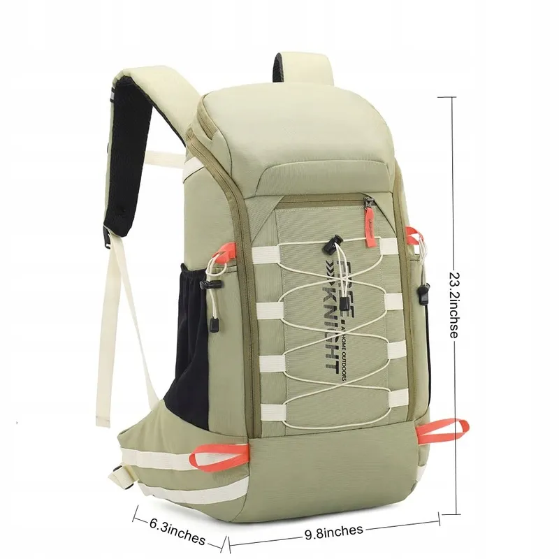 BSEASH Wandelrugzak 40L Waterdicht Groen Wandelen Camping — foto 8