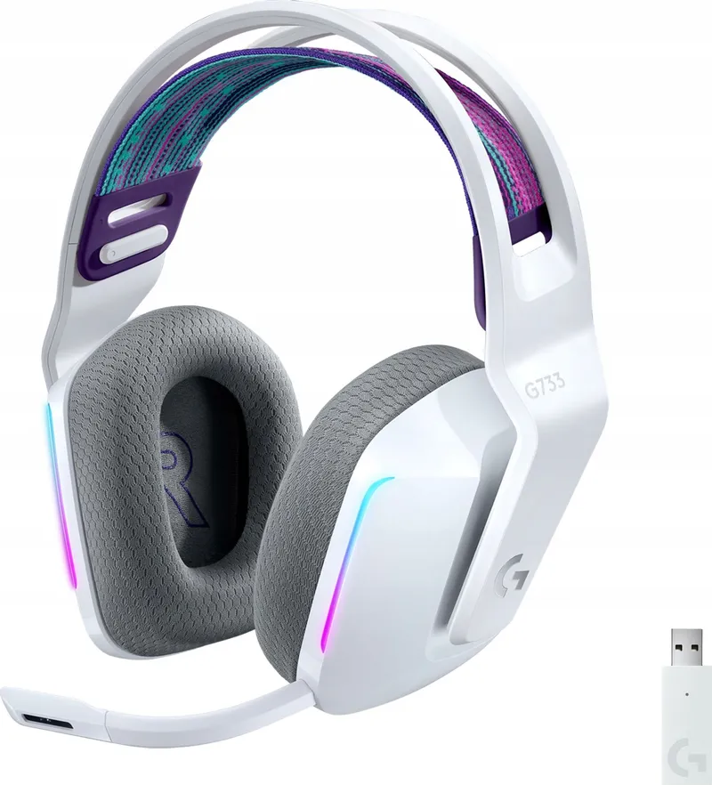 LOGITECH G733 LIGHTSPEED Draadloos Gaming Headset RGB 29u Wit — foto 13