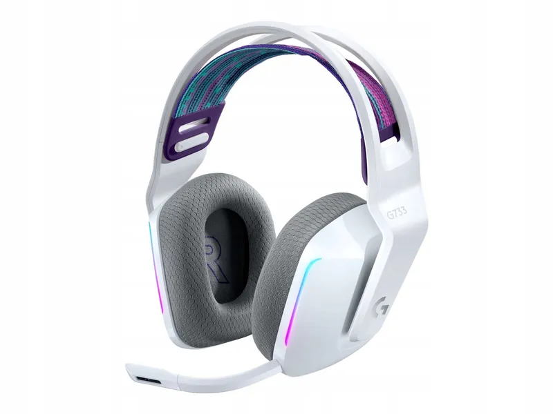 LOGITECH G733 LIGHTSPEED Draadloos Gaming Headset RGB 29u Wit — foto 1
