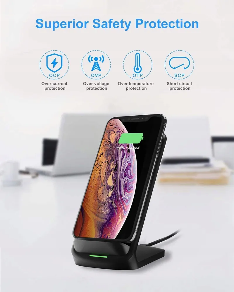 NANAMI Snelle Draadloze Oplader 10W Samsung iPhone Google LG — foto 4