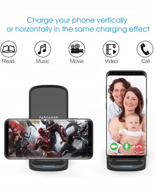 NANAMI Snelle Draadloze Oplader 10W Samsung iPhone Google LG — miniatuur 3