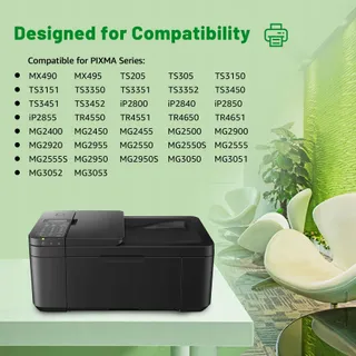 GREENSKY Multipack Inktcartridges Canon PIXMA MX495 TR4550 TS3150 — miniatuur 5