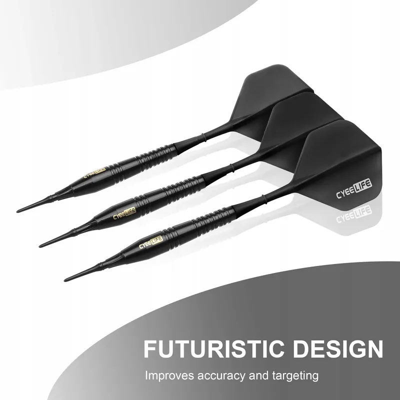 CYEE LIFE Softdartpijlen 18g met Etui Extra Punten Zwart — foto 3